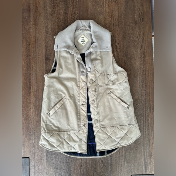 Free People Benny Waxed Canvas Vest NWOT - Picture 3 of 9